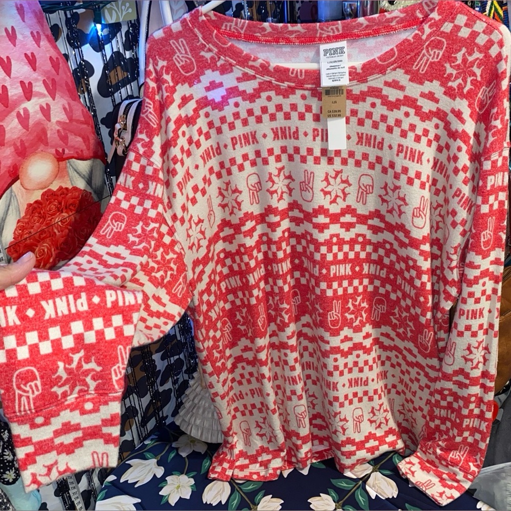 VICTORIA SECRET LONG SLEEVE SLEEP SHIRT